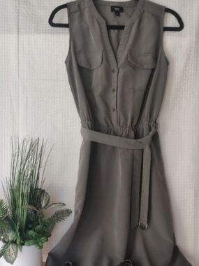 Mossimo Supply Co. Olive Green Sleeveless Dress, Size Small